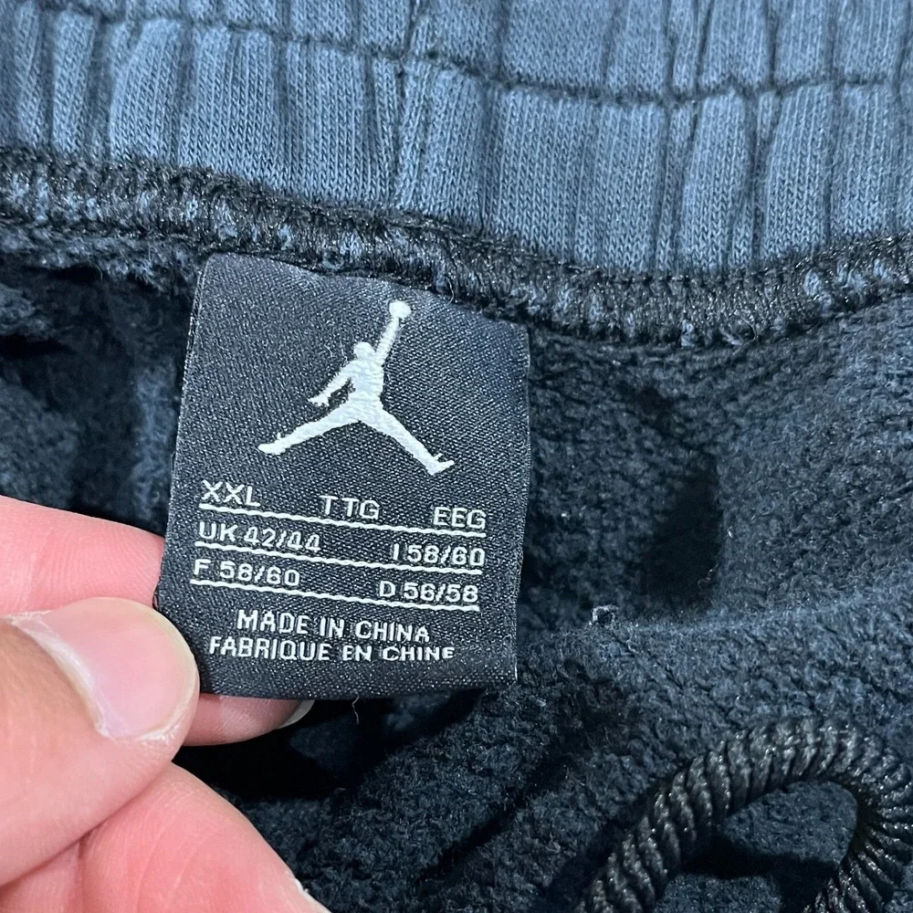 Jordan‎ Sweatpants Men's 2XL Fleece Y2K Baggy Black 355371-011